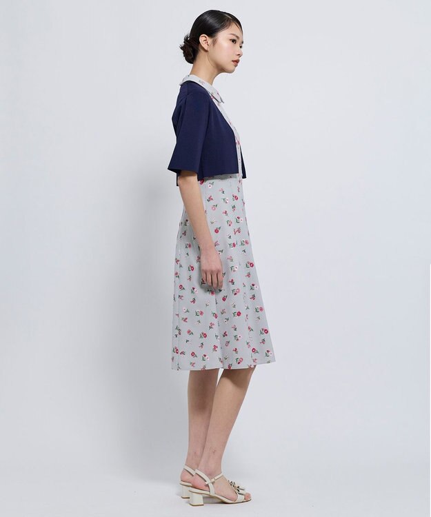 TOCCA 【松木育未さん着用】CREPE BOLERO ボレロ ネイビー系