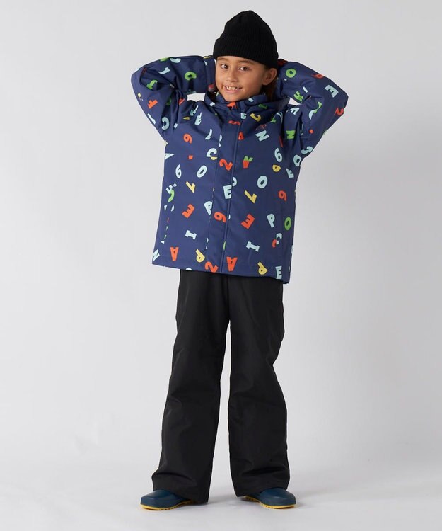 OP／FILA 【ocean pacific】スノーウェア上下セット サイズ調整機能付き ネイビー