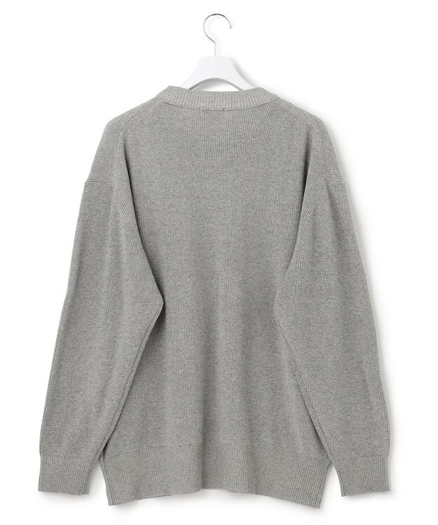 J.PRESS YORK STREET 【UNISEX】デニムルッククルーネックニット ライトグレー系