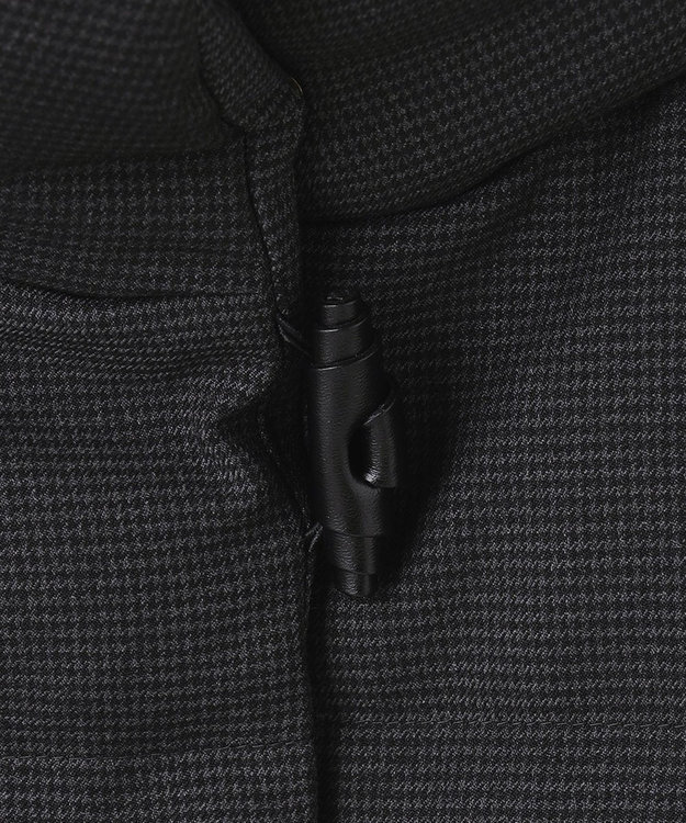 J.PRESS LADIES S ハウンドトゥース&グレンチェック ショート ダウンコート ライトグレー系3