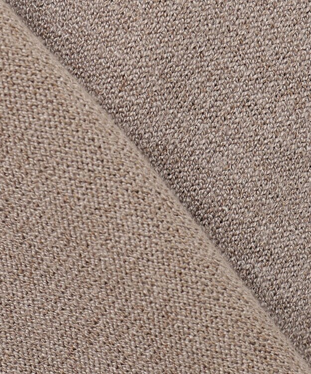 ANY L 【洗濯機可】インターシャロゴニット モカ