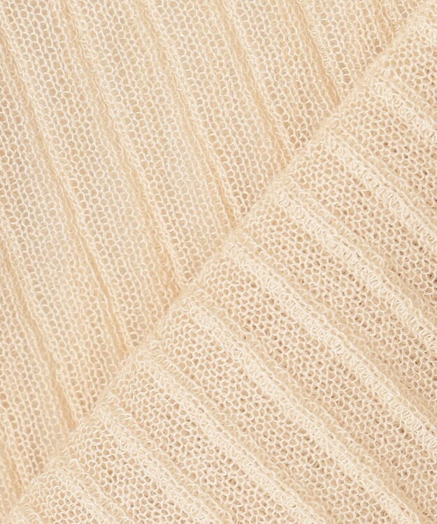 uncrave シアー リブ ニット カーディガン（uncrave STANDARD） ベージュ