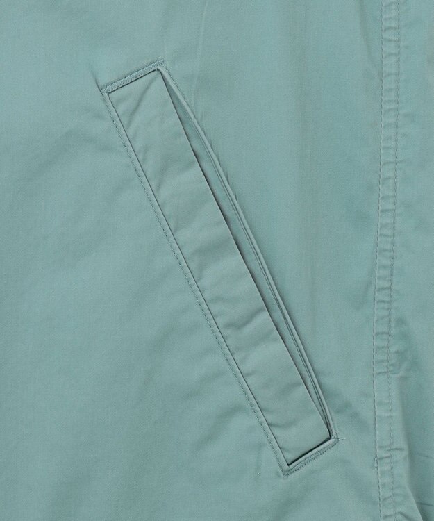 J.PRESS YORK STREET 【UNISEX】サテンストレッチ MA-1 ブルゾン ライトグリーン系