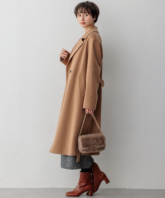 23区 S MTRカシミヤライトビーバー チェスターコート キャメル系