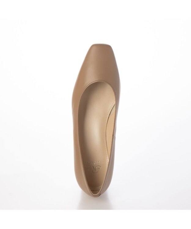 Riz raffinee <Riz raffinee>スクエアトゥプレーンパンプス ダークベージュ