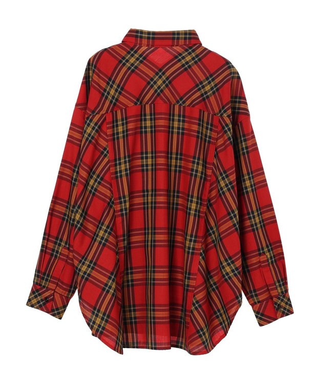 AMERICAN HOLIC イージーケアチェックシャツ Check RED