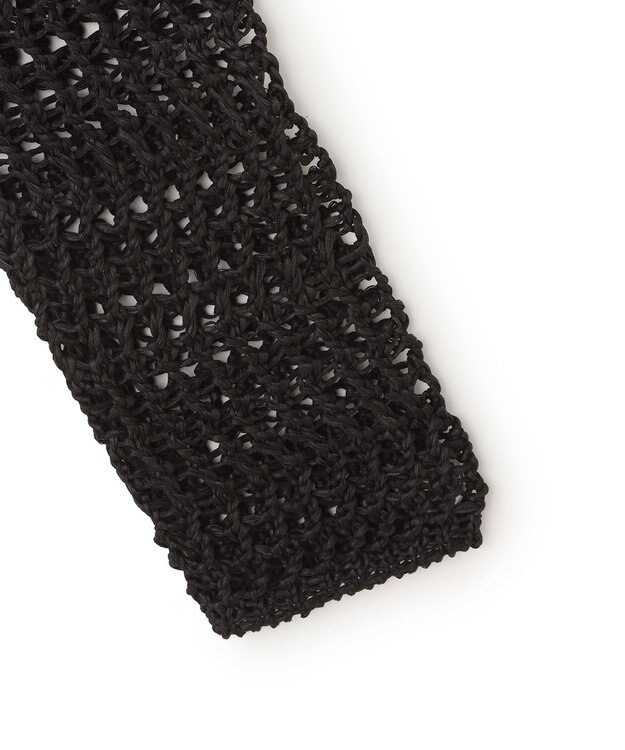 BEIGE， UVITE / コットンメッシュクロップドニット Black