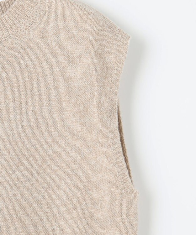 J.PRESS LADIES 【洗える】AZALEA ニット ベスト ベージュ系