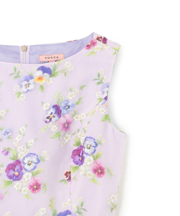 TOCCA WINTER PANSY ドレス ラベンダー系7