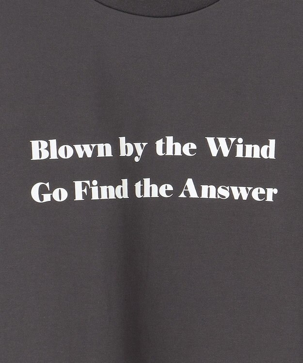 23区 【SACRA】フォールデッドライン ロゴカットソー チャコールグレー系