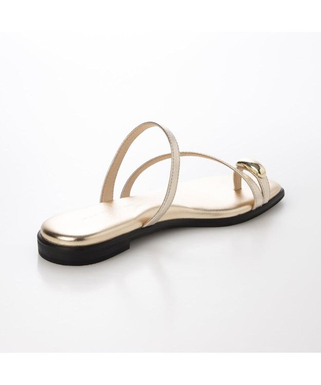 MODE ET JACOMO <MODE ET JACOMO>リングフラットトングサンダル ゴールド