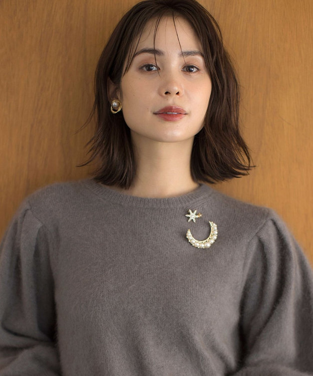 組曲 【好評につき追加予約・2SET】ツインスターパールブローチ ゴールド系