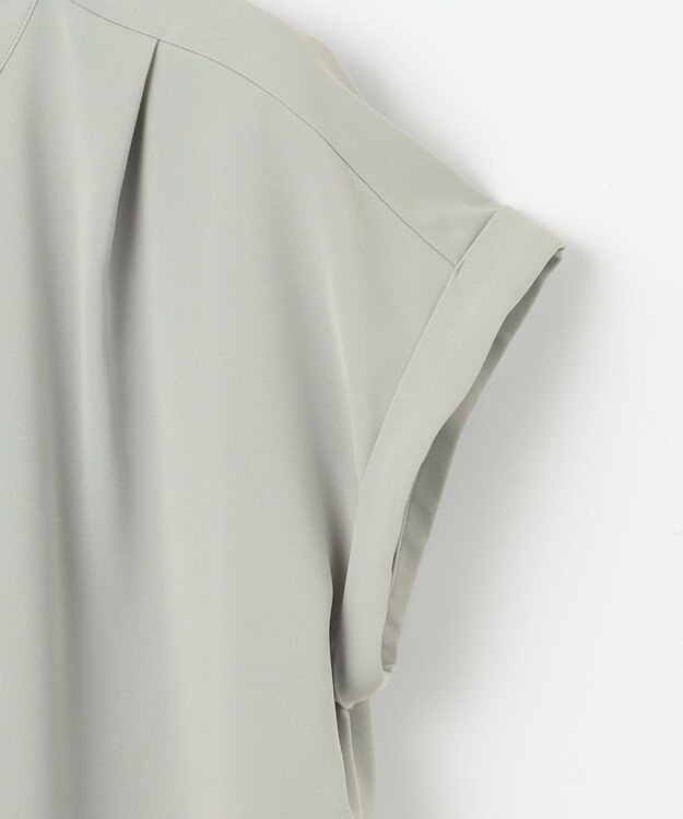 ANY SIS L 【洗える】ダブルボタンフレンチスリーブ ブラウス ミント