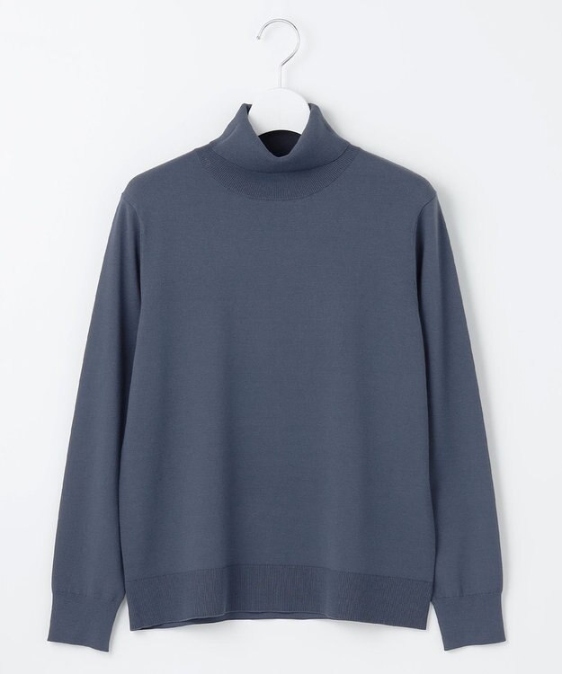 J.PRESS LADIES L 【ご好評につき新色追加！・WEB限定カラーあり・洗える】PRINCE タートルネック ニット ブルーグレー系