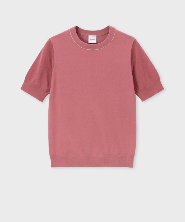Paul Smith 【洗える】シアー コンビネーション ニット ピンク