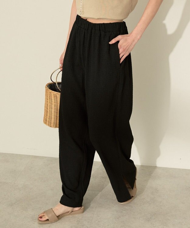 AMERICAN HOLIC シャーリングイージーパンツ Black