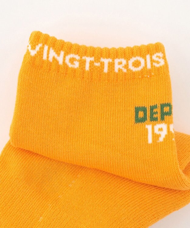 23区GOLF 【MEN】ロゴショートソックス イエロー系