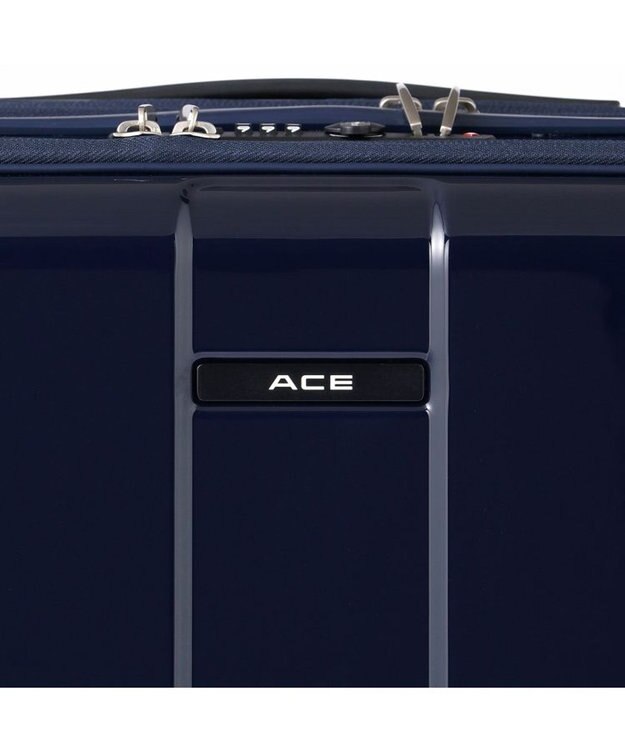 ACE BAGS & LUGGAGE ACE フォールズ スーツケー  4~5泊目安 フロントポケット・キャスターストッパー機能付き 06906 エース ネイビー