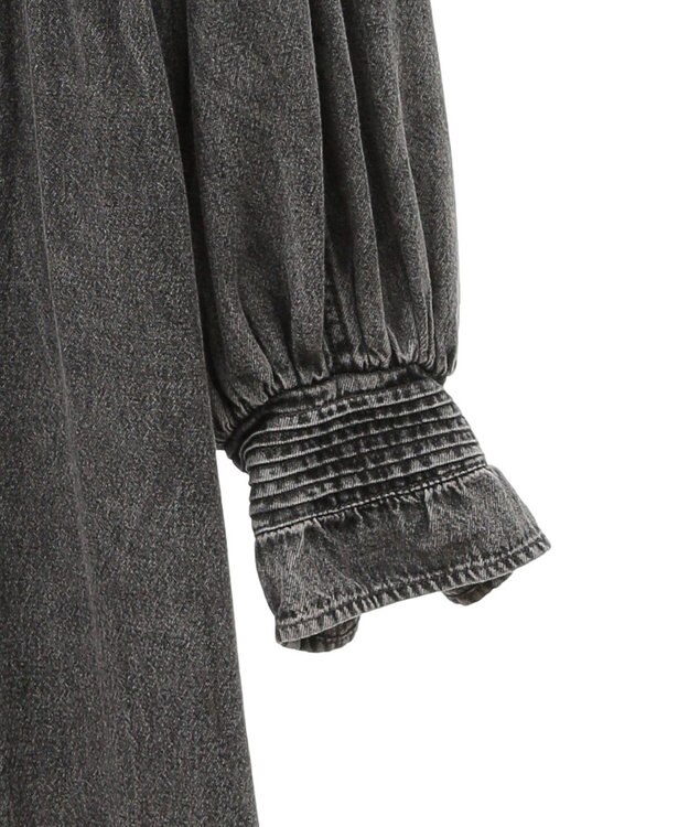 Green Parks ■ＥＳＣＡＲ　デニムピンタックカフスワンピース Gray