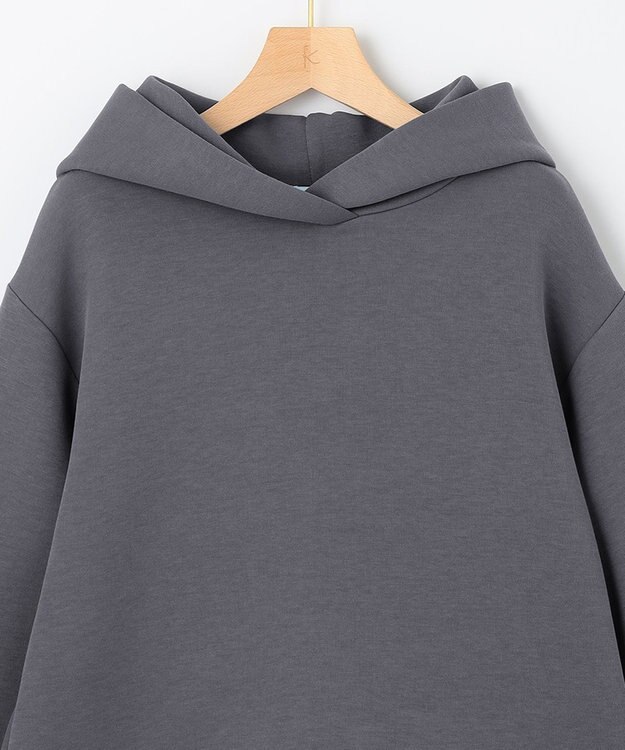 組曲 ダンボールジャージーバックフリル パーカー グレー系