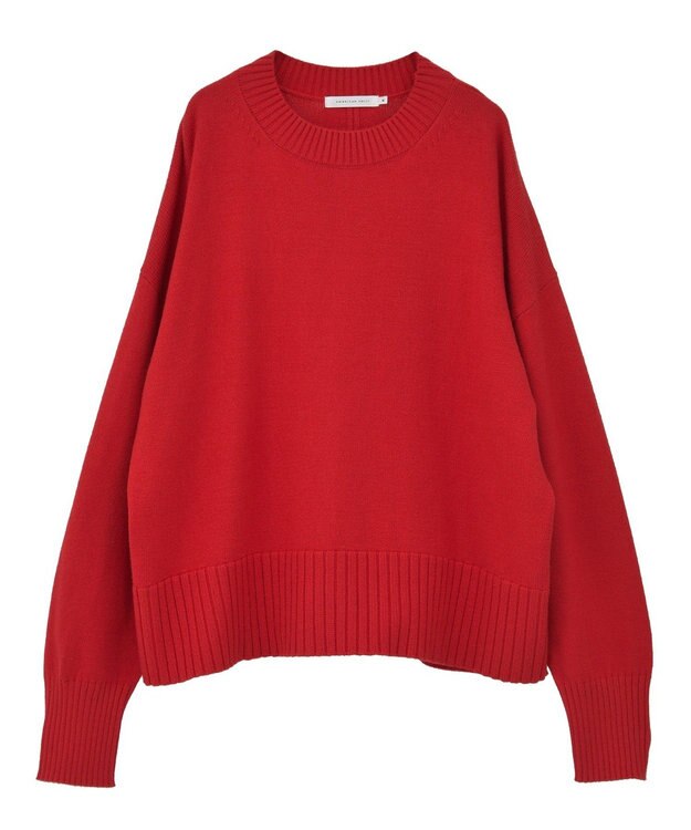 AMERICAN HOLIC バイパチモックネックニットプルオーバー Red