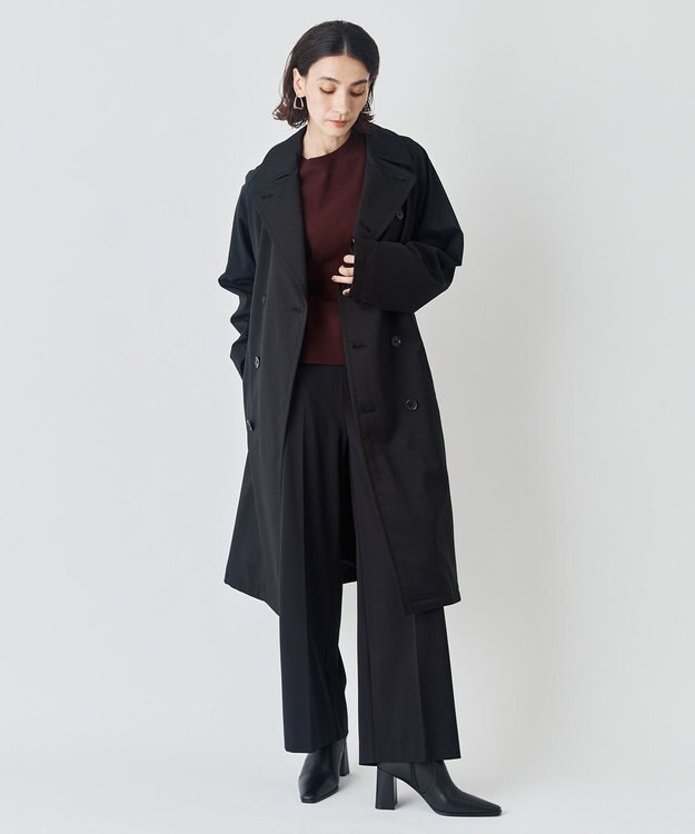 UNFILO マイビューティ ストレートパンツ ブラック