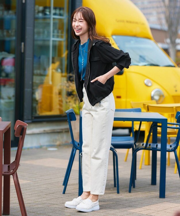 Tiaclasse シアーフードパーカー ブラック