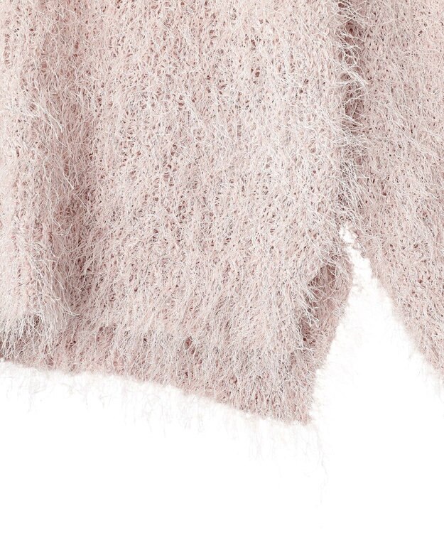 YECCA VECCA ラメ混シャギーニット Pink