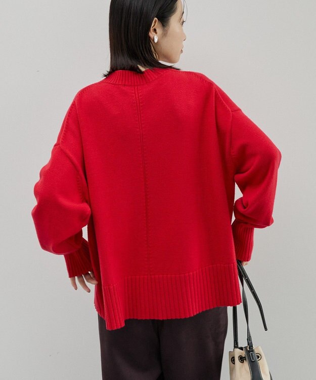 AMERICAN HOLIC バイパチモックネックニットプルオーバー Red