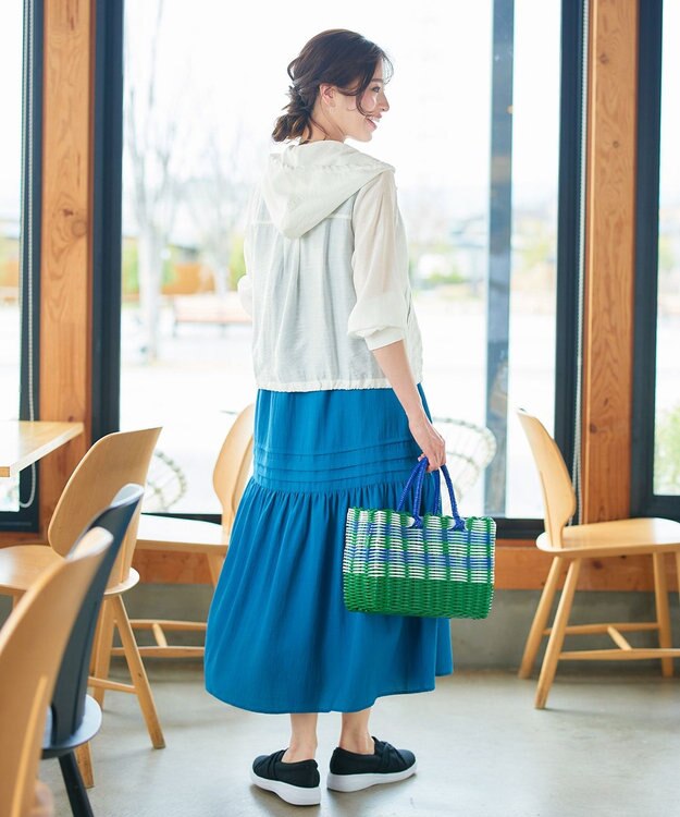 Tiaclasse シアーフードパーカー オフホワイト