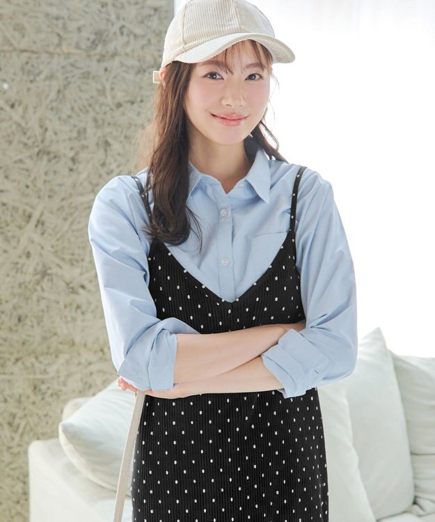 Tiaclasse 【洗える】プリーツキャミワンピース ドット