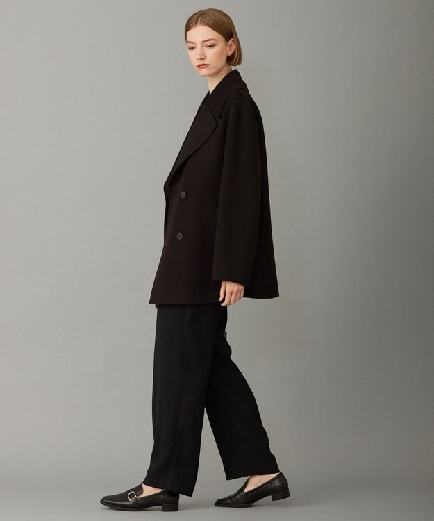 ICB L ウールリバー Pコート バーントブラウン系