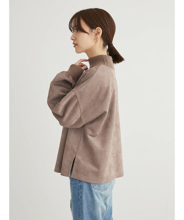 Green Parks ・ＥＬＥＮＣＡＲＥ　ＤＵＥ　エンボスプルオーバー Mocha