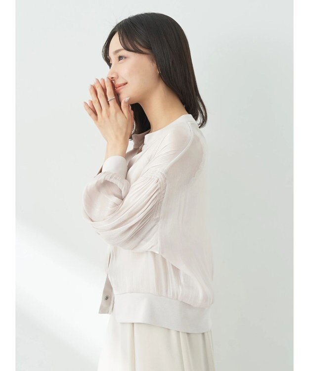 earth music&ecology シアーラメカーディガン Beige