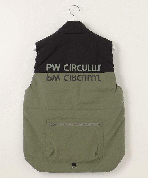 PW CIRCULUS 【手軽に防寒】【MEN】中綿ベスト カーキ系