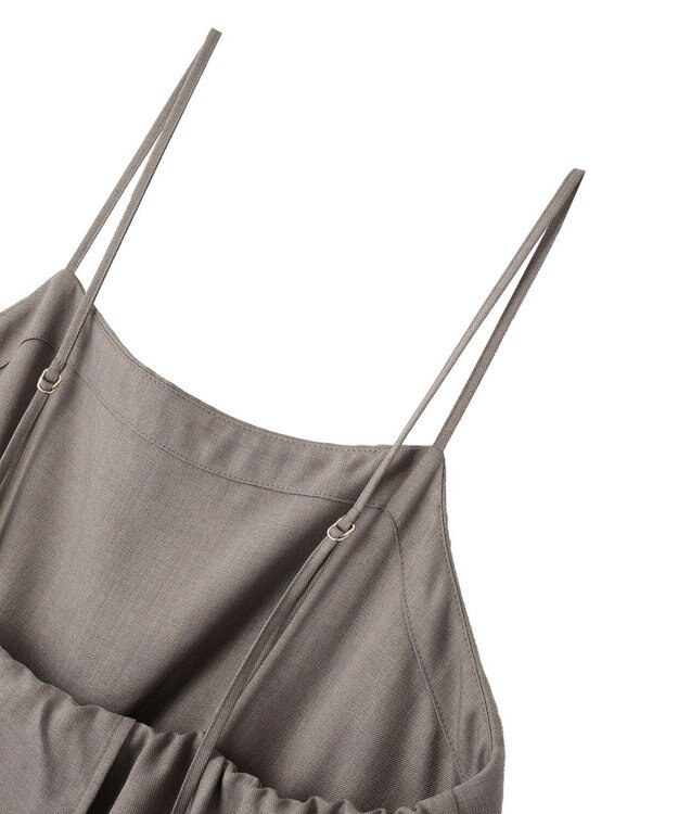 AMERICAN HOLIC リネンライクビスチェサロペット Gray Beige