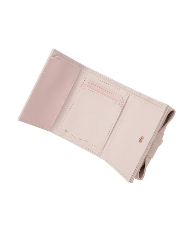 Maison de FLEUR ベルトリボンプチウォレット Pink