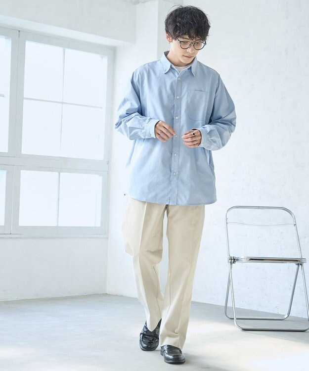 WEGO タックツイルトラウザー ベージュ