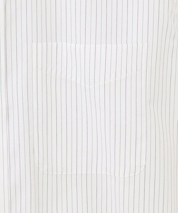 J.PRESS MEN 【EXTRA COMFORT / 形態安定・ストレッチ・抗菌防臭・速乾】ピンオックス オルタネートストライプ 半袖シャツ/B.D. グリーン系1