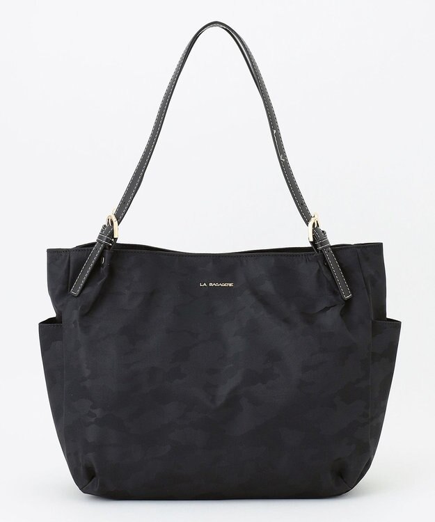 LA BAGAGERIE シャドージャカード A4トートバッグ ブラック