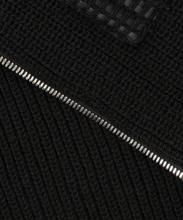 JOSEPH HOMME 【HIGH GRADE LINE】スプリットバルキーウール　ドライバーズニット ブラック系5