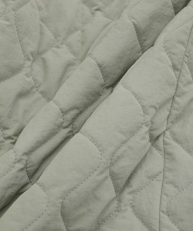 Green Parks ２ＷＡＹニットフードキルティングブルゾン Khaki