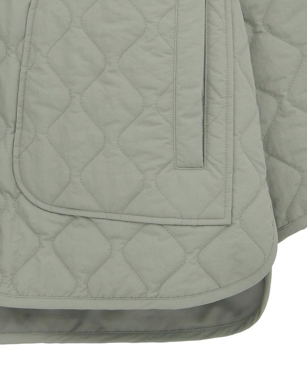 Green Parks ２ＷＡＹニットフードキルティングブルゾン Khaki