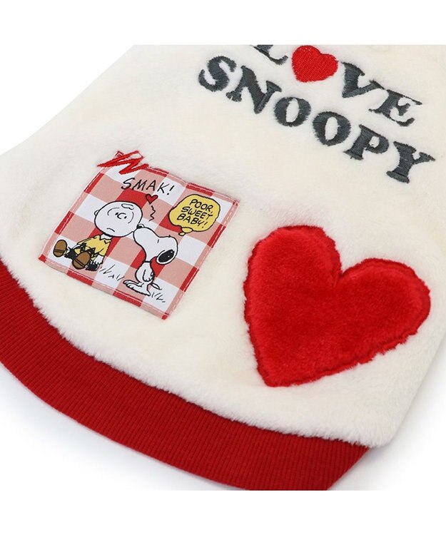 PET PARADISE スヌーピー ベストパーカー 《 なりきり ラブ》 中型犬 白~オフホワイト