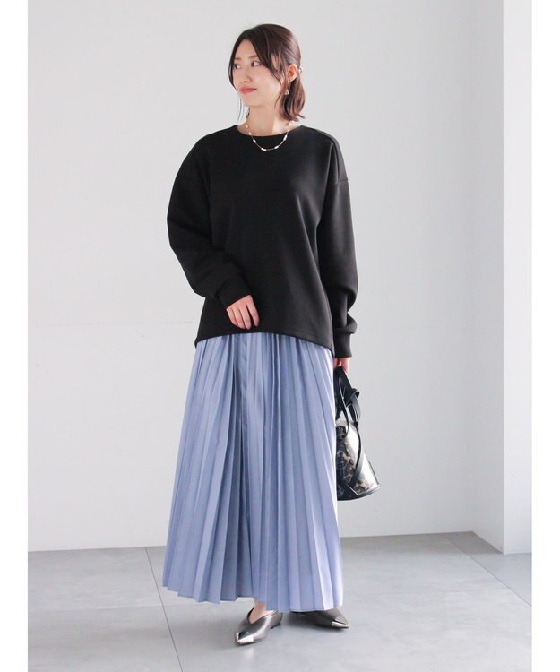 Te chichi バックジップダンボールプルオーバー ブラック