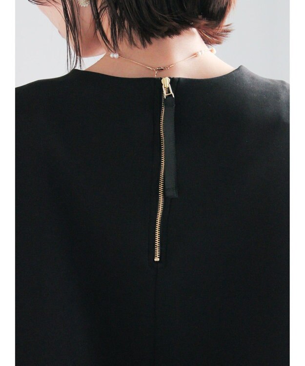 Te chichi バックジップダンボールプルオーバー ブラック