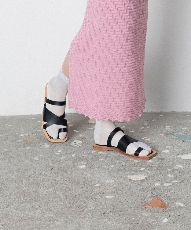 TRICOTE シアーカラーラメタビソックス 94L.GRAY