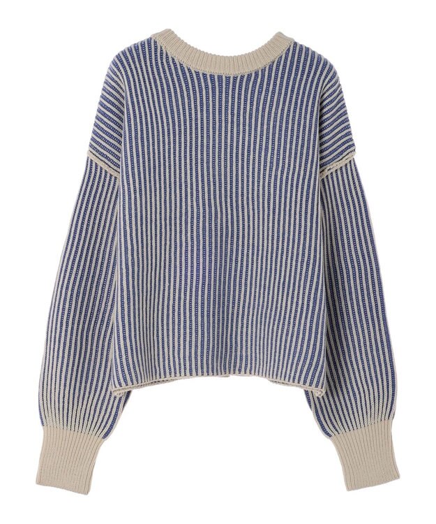 Green Parks ２ｗａｙ前後ニットプルオーバー Blue