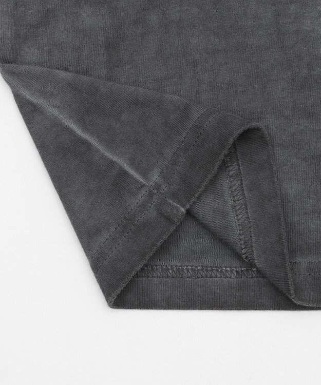 WEGO 【ユニセックス着用ITEM/MLサイズ展開】コールドダイスウィッチングロゴノースリーブ スミクロ