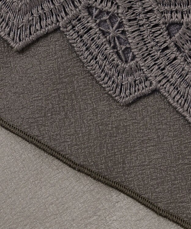 23区 【洗える】ジオメトリックレース Iライン スカート ブラウン系